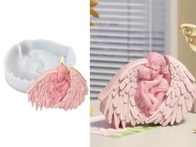 Molde silicona madre con hijo de costado